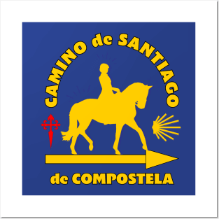 Horseback Camino de Santiago de Compostela Posters and Art